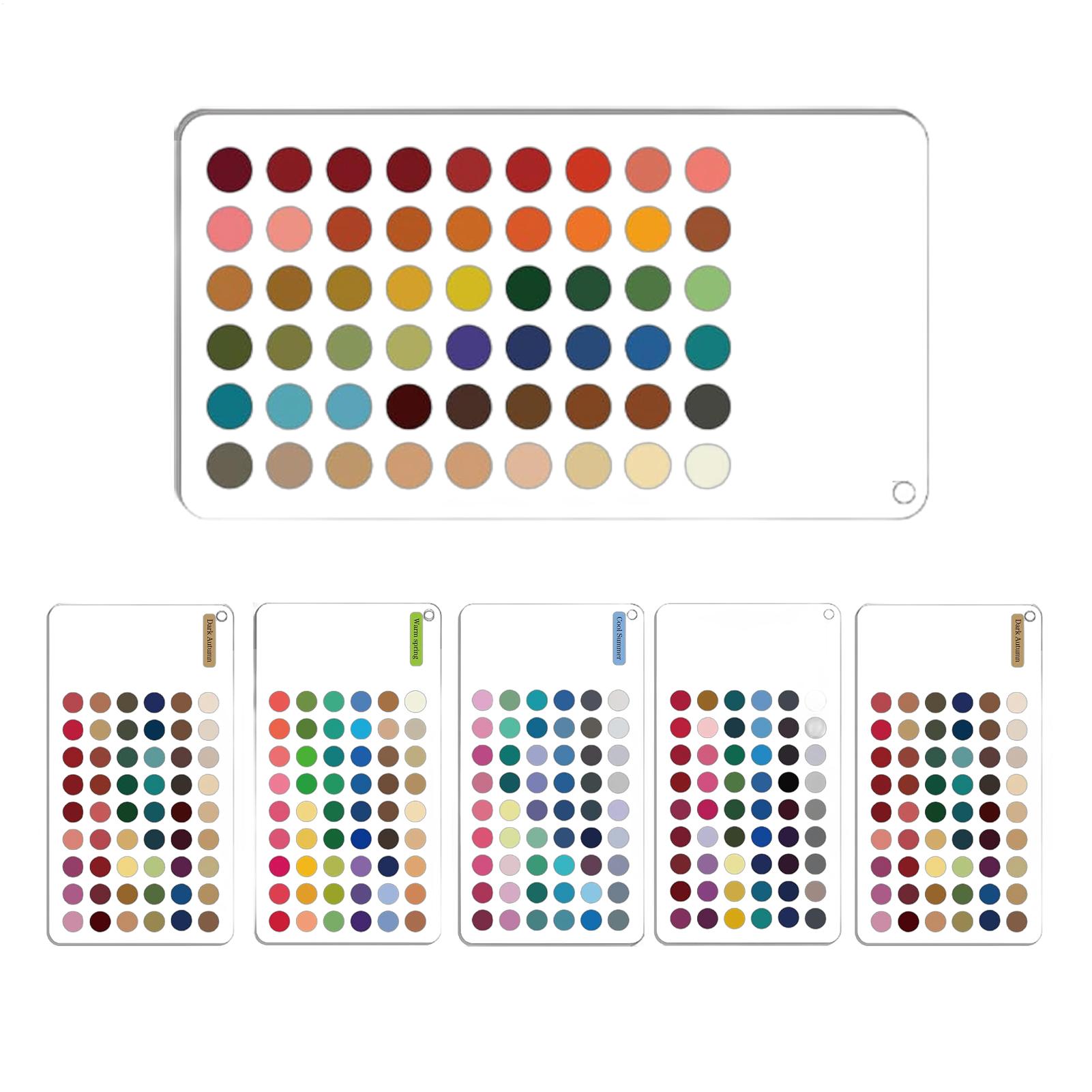 Color Checker Card - Palette de couleurs automnales profondes, 6