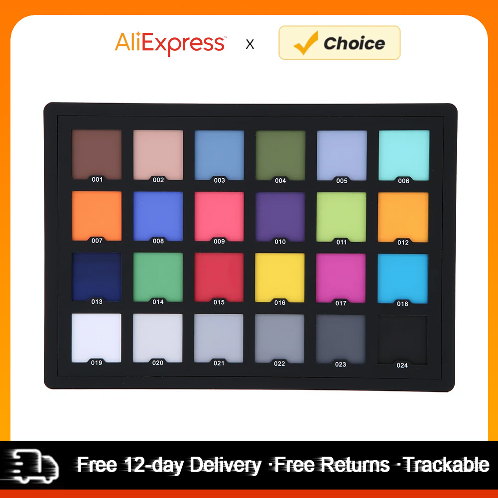 Color Checker Card - Test professionnel de carte de 24