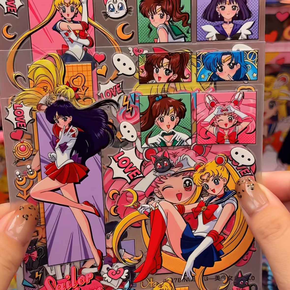 Photography Journalism - Autocollants décoratifs Sailor Moon Jelly 3D