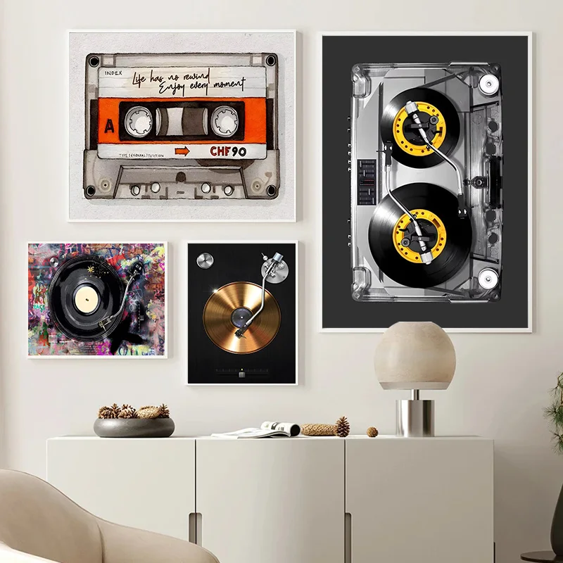 Photography Trend - Affiches sur toile DJ et tourne-disque,